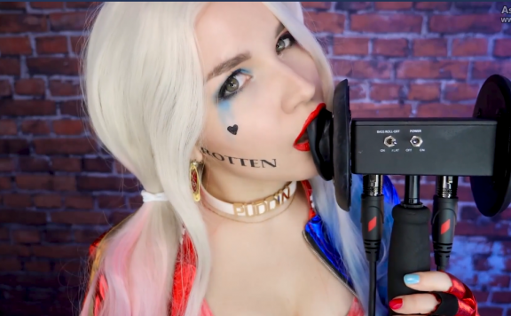 asmr kittyklaw harley quinn ear licking-lcoser