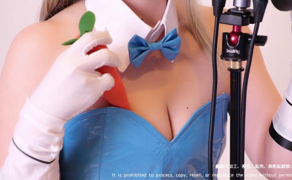 【コスプレASMR】ブルー◯ーカイブ_アスナ♡今夜はご主人様といっしょにイこ？ご奉仕うさぎの指示サポ耳舐めASMR♥【りずな】Cosplay Ear Licking ASMR-lcoser