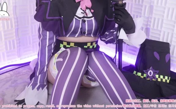 rizunya cosplay舔耳朵-lcoser